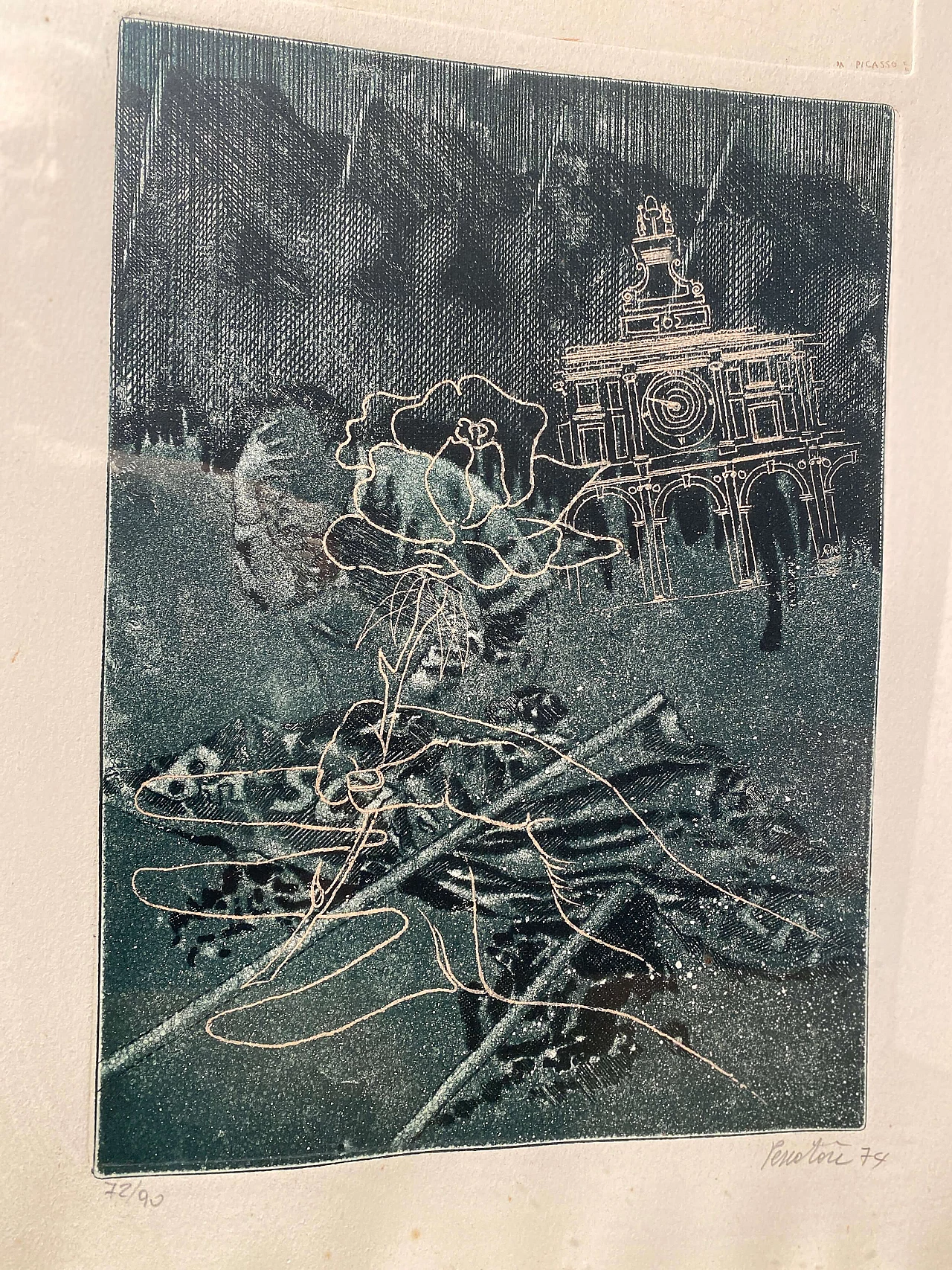 Lithographic composition by Pescatori, 1970s 4