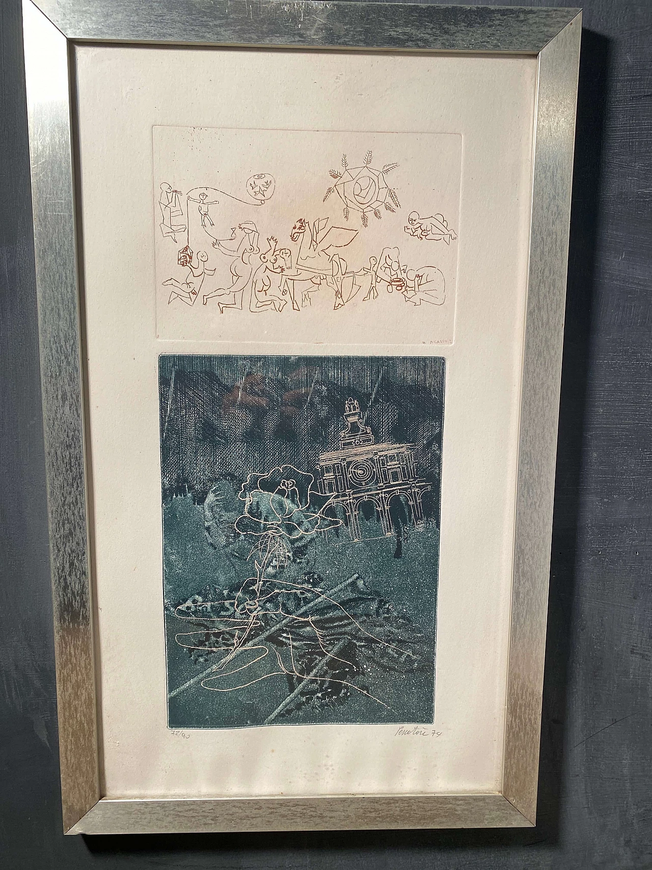 Lithographic composition by Pescatori, 1970s 6