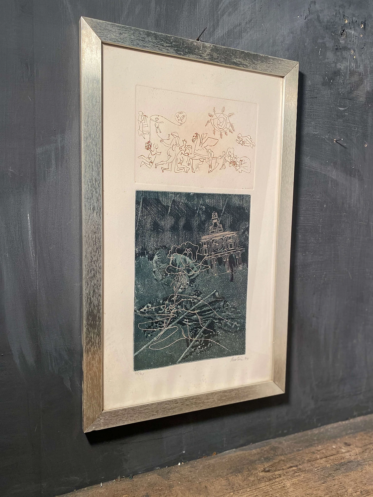 Lithographic composition by Pescatori, 1970s 12