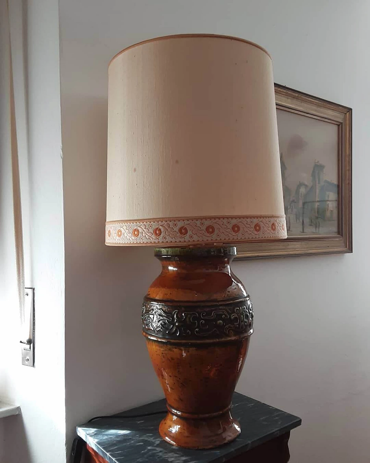 Ceramic lamp for Zaccagnini, 1960s 1