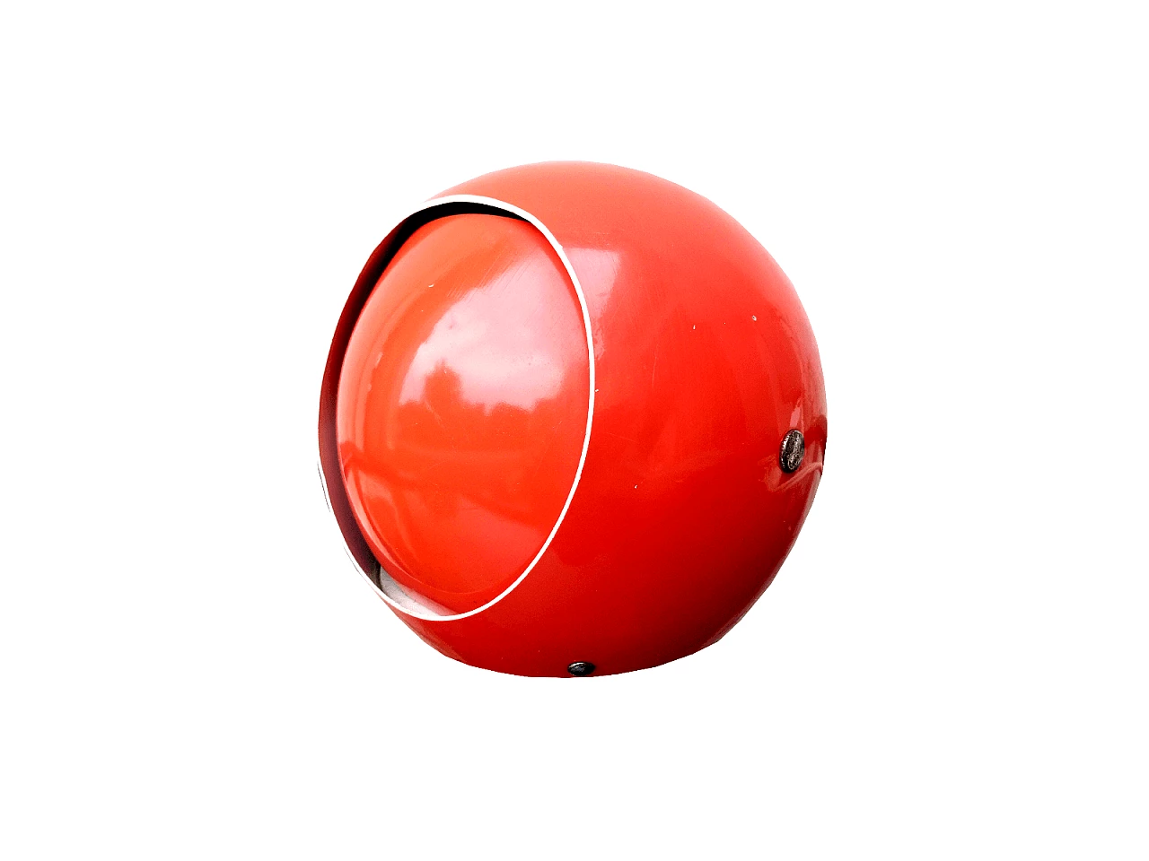 Lampada da tavolo in metallo rosso di Stilux, anni '70 3