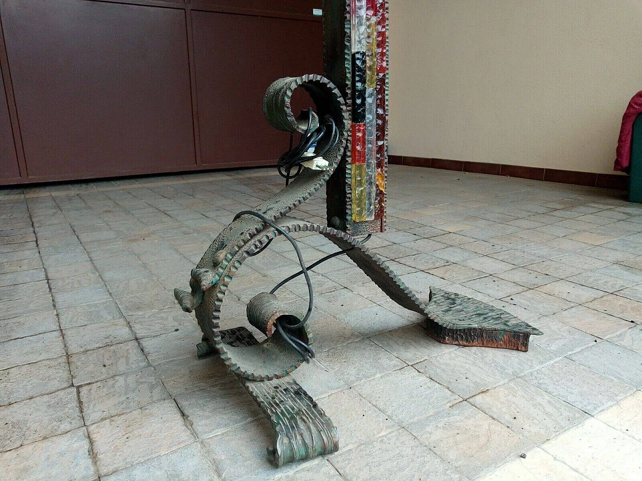 Arc floor lamp by Albano Poli for Poliarte, 1970s 4