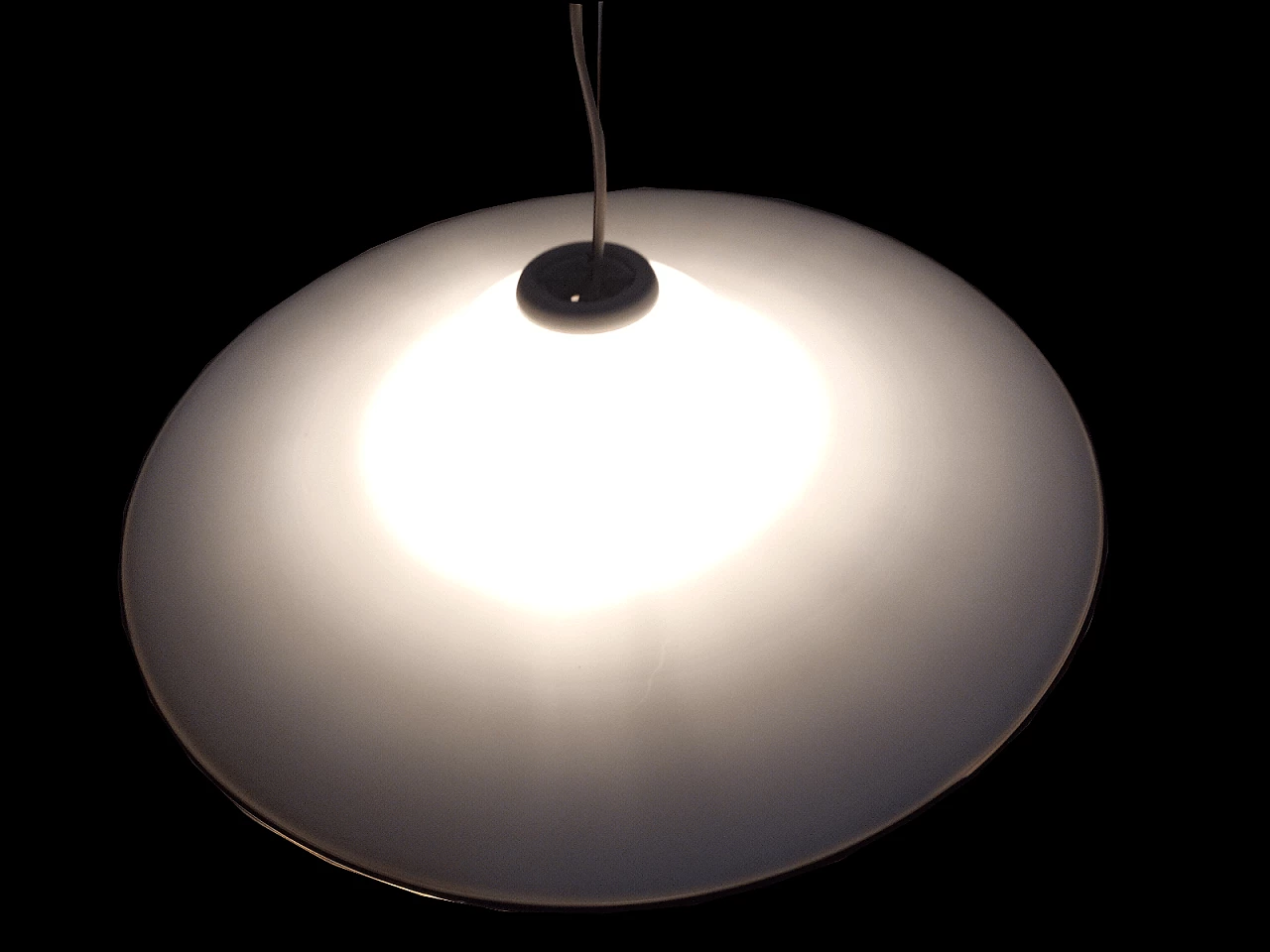 Milky glass lamp, 1970s 3