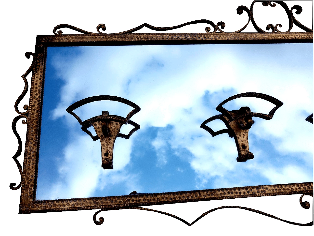 Appendiabiti con specchio di Pier Luigi Colli, anni '50 1