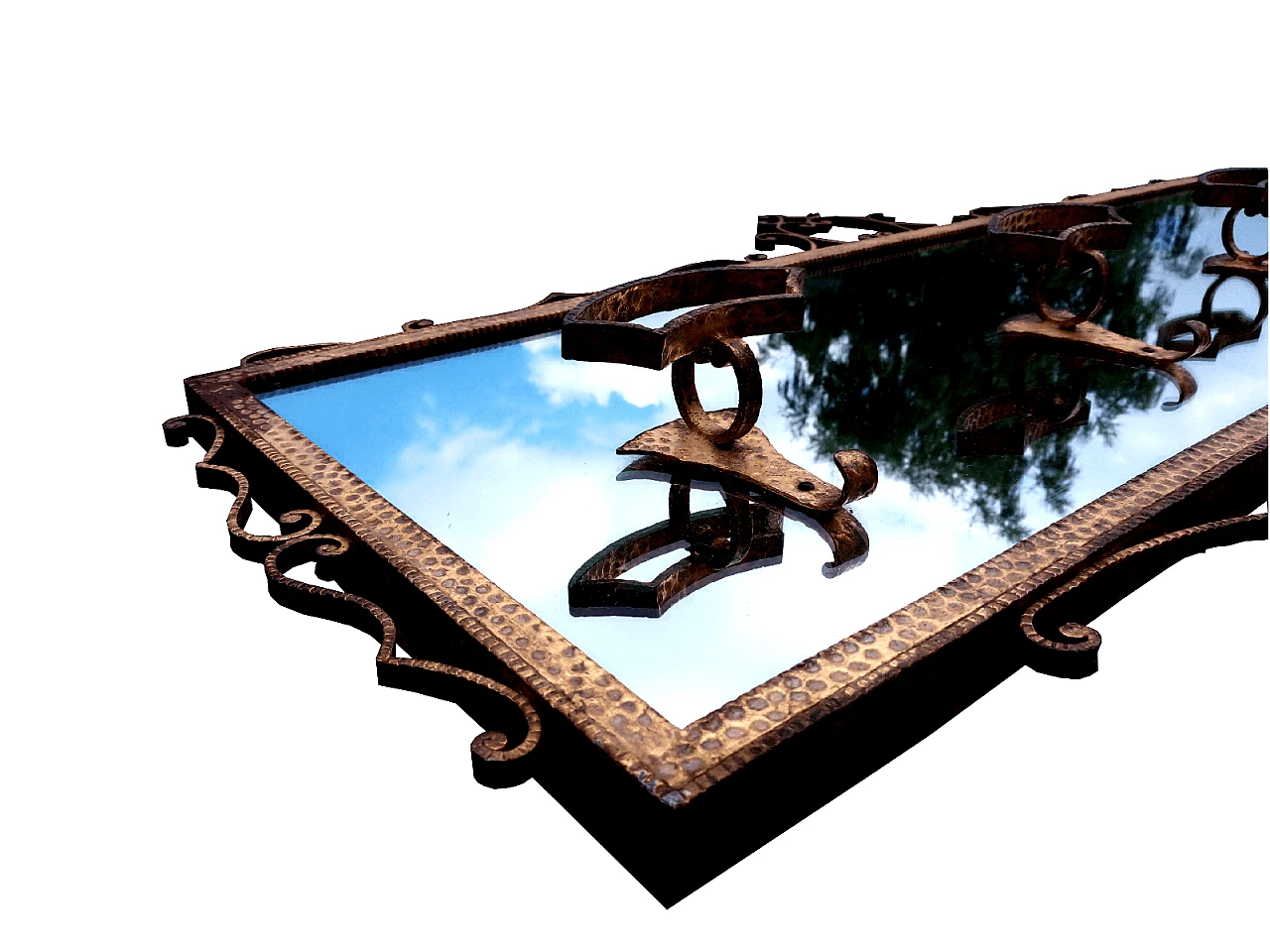 Appendiabiti con specchio di Pier Luigi Colli, anni '50 3