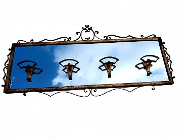 Appendiabiti con specchio di Pier Luigi Colli, anni '50