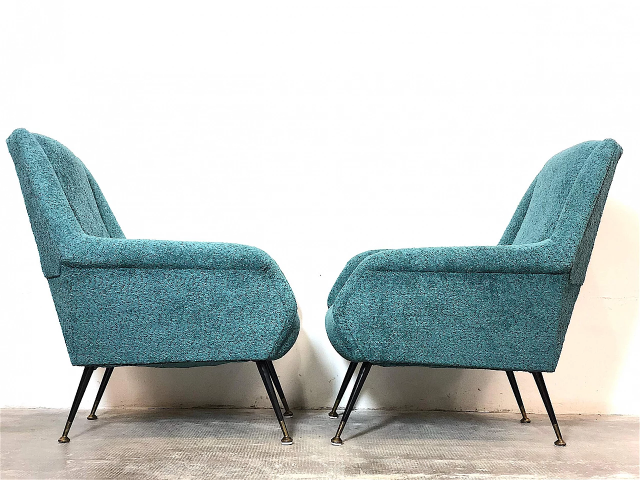 Pair of armchairs by Gigi Radice for Minotti, 1960s 11