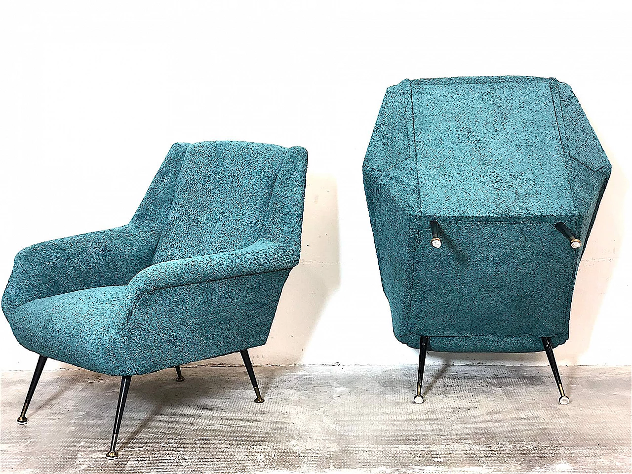 Pair of armchairs by Gigi Radice for Minotti, 1960s 15