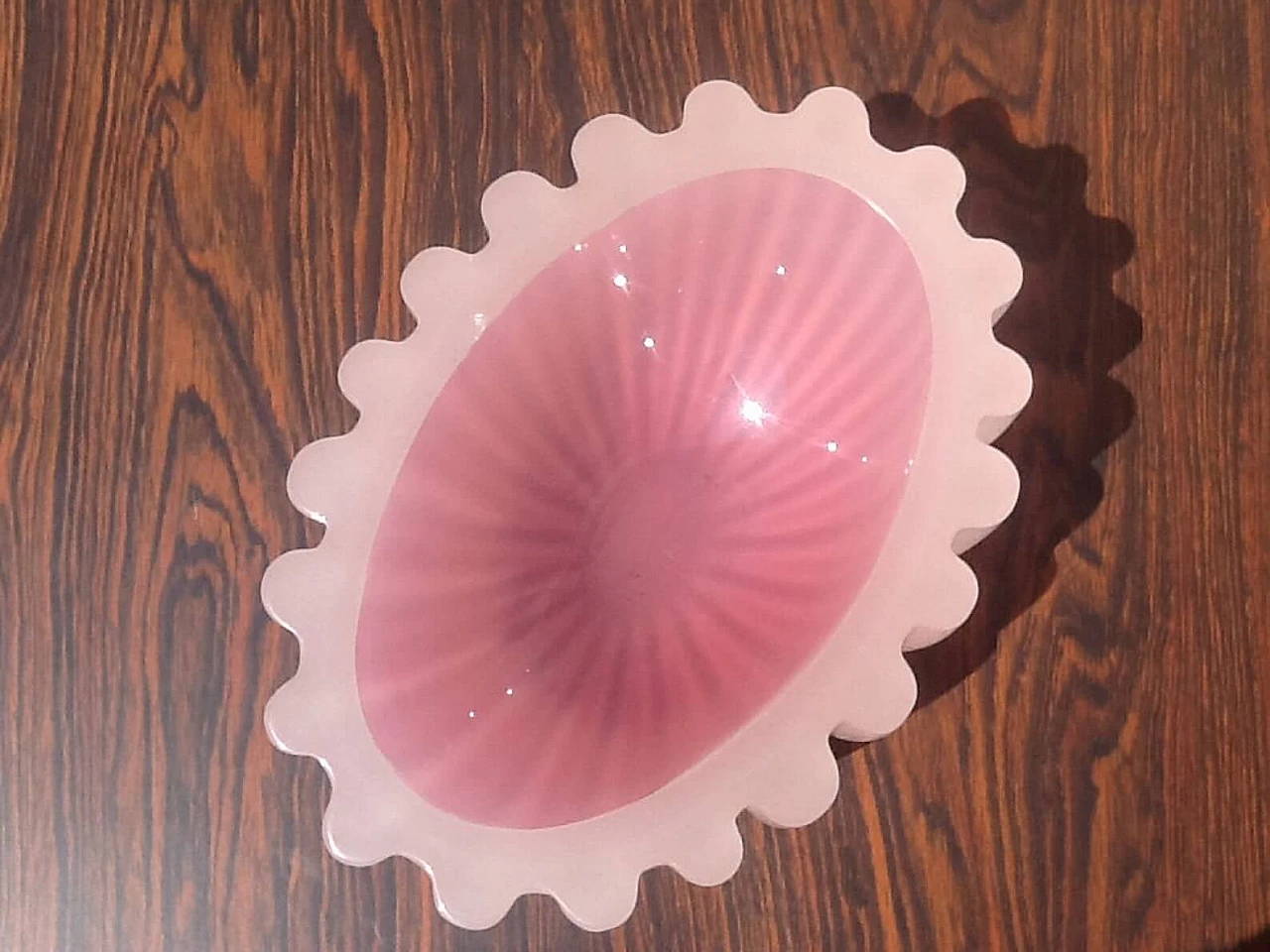 Pink glass vase by Archimede Seguso, 1960s 5