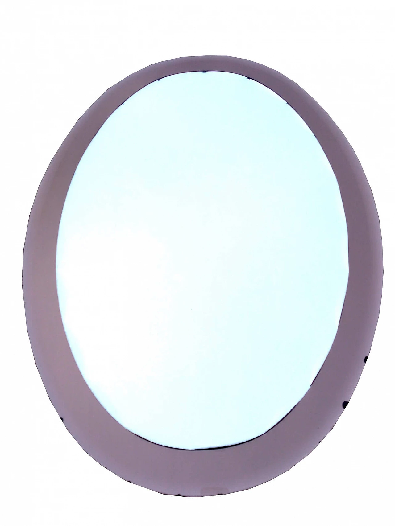 Oval mirror for Fontana Arte, 1950s 8