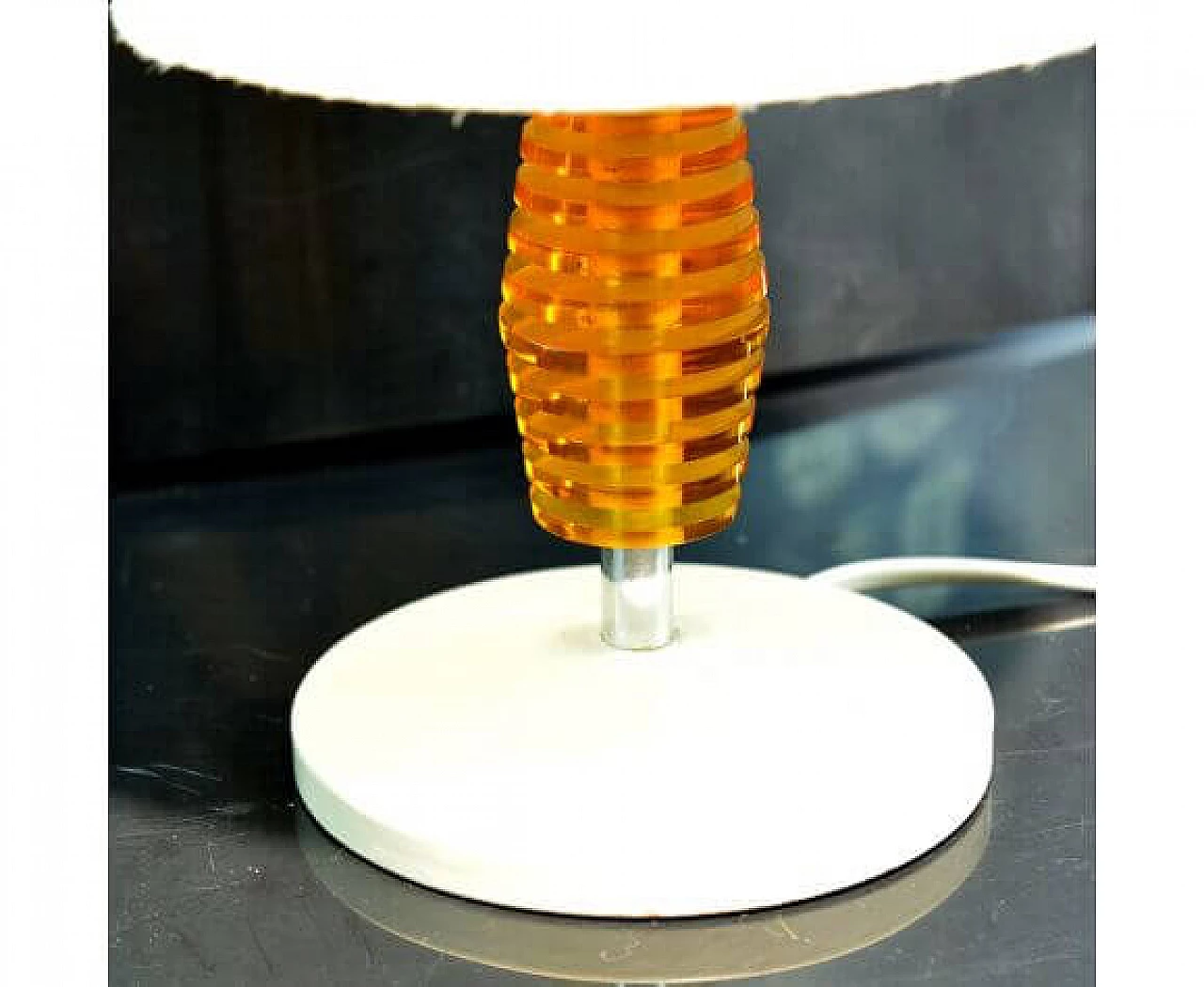 Table lamp with fabric shade for Nenumleuchten, 1970s 2