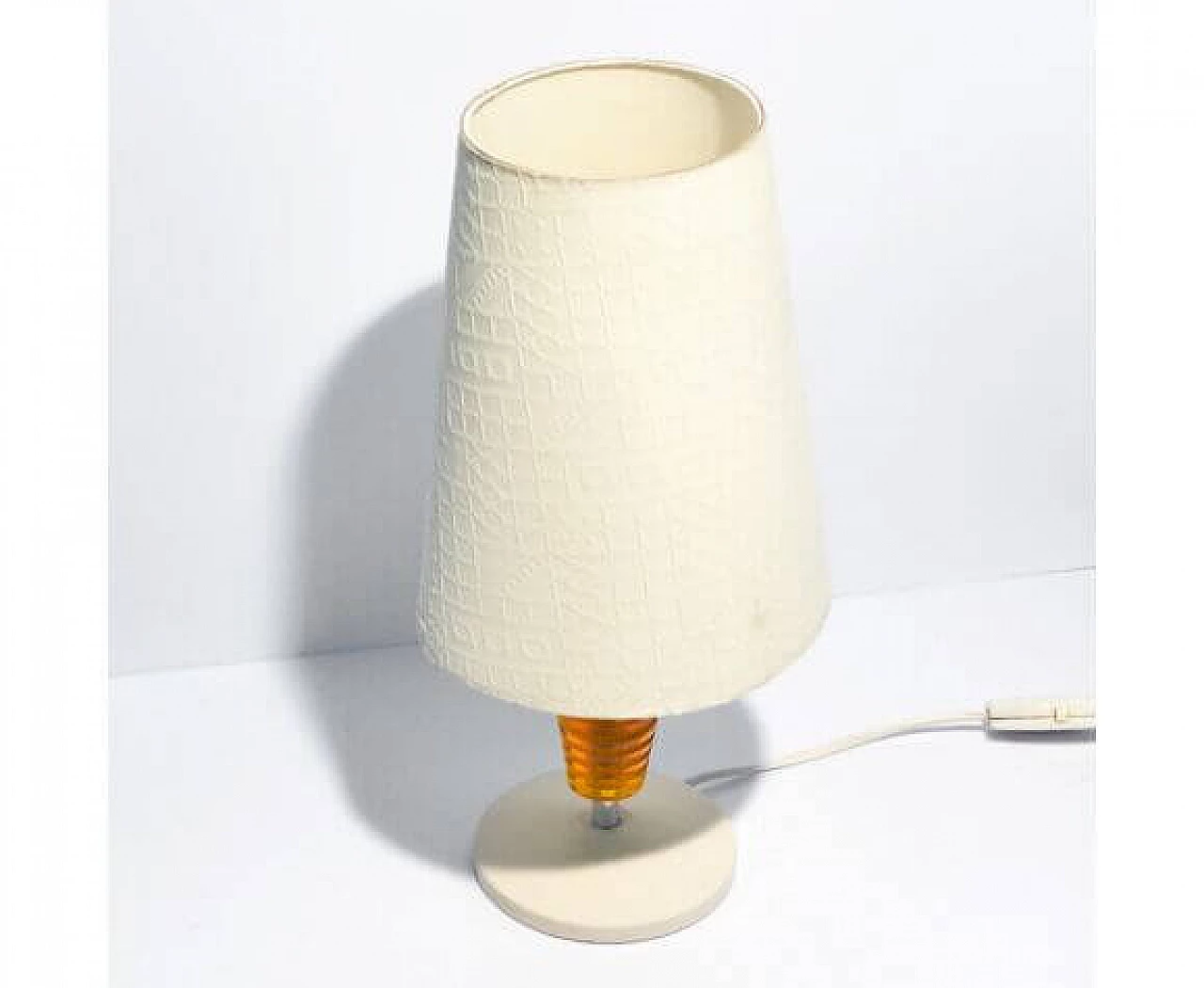Table lamp with fabric shade for Nenumleuchten, 1970s 4