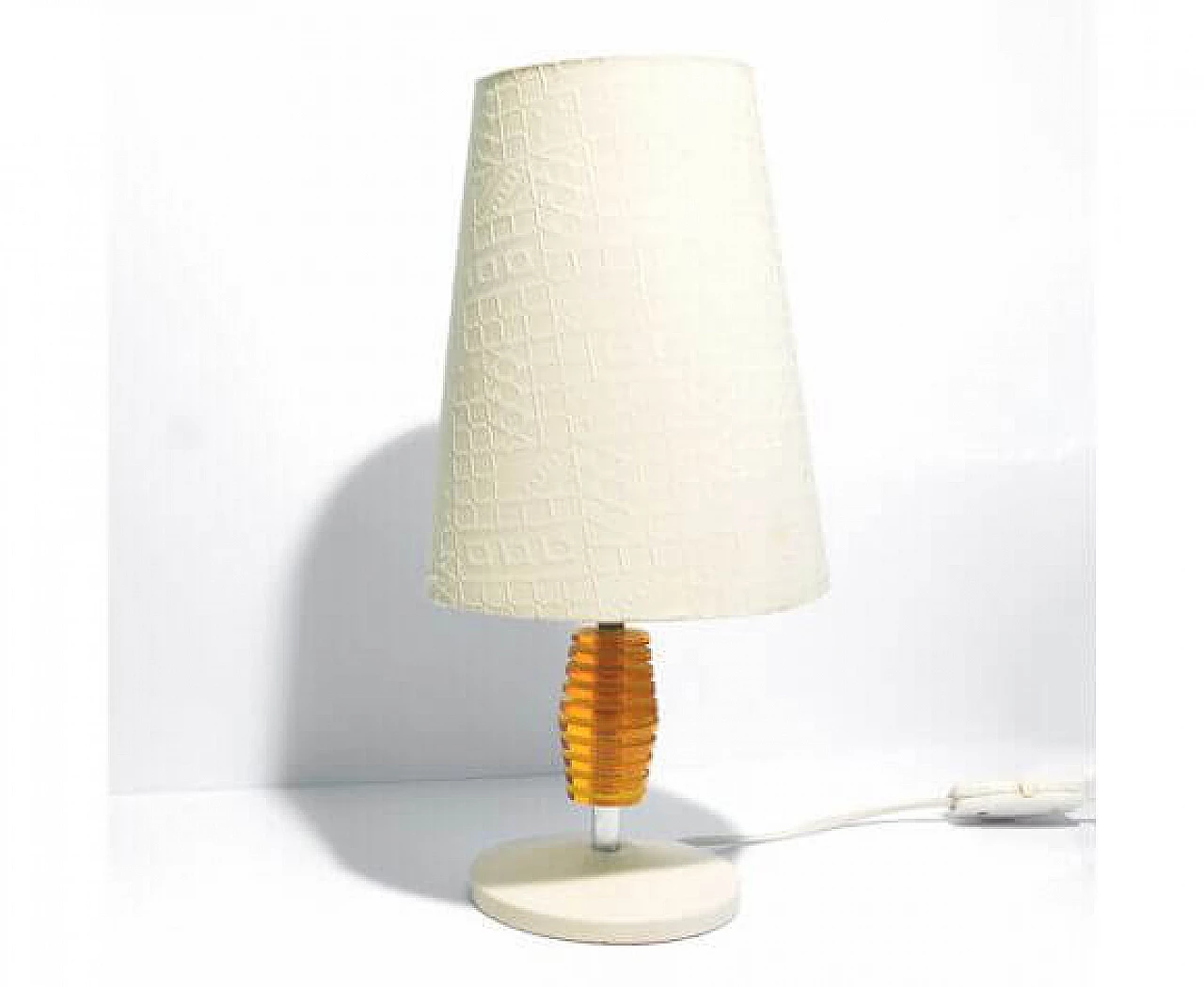 Table lamp with fabric shade for Nenumleuchten, 1970s 6