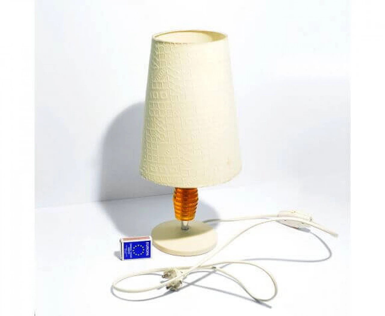 Table lamp with fabric shade for Nenumleuchten, 1970s 7