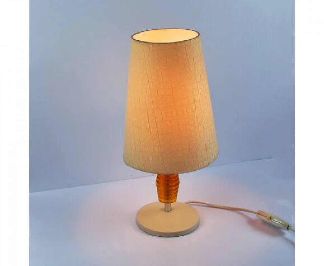Table lamp with fabric shade for Nenumleuchten, 1970s 8