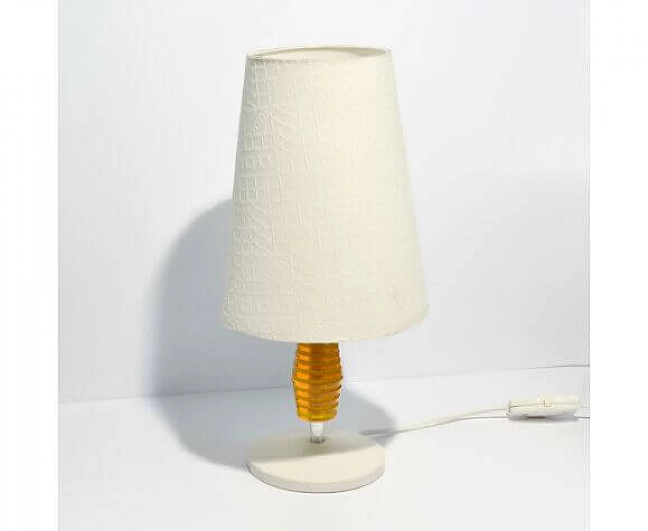 Table lamp with fabric shade for Nenumleuchten, 1970s 12