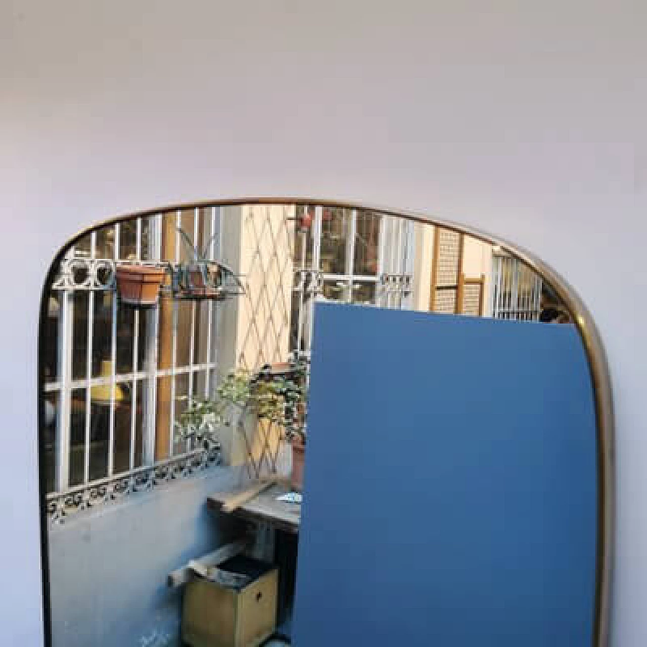 Mirror with glass shelf, 1970s 2