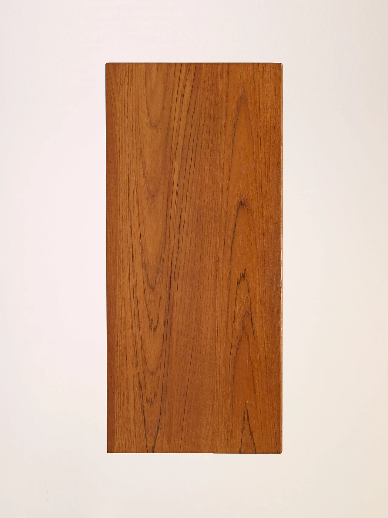 Comodino scandinavo in teak con cassetti e gambe coniche, anni '60 10
