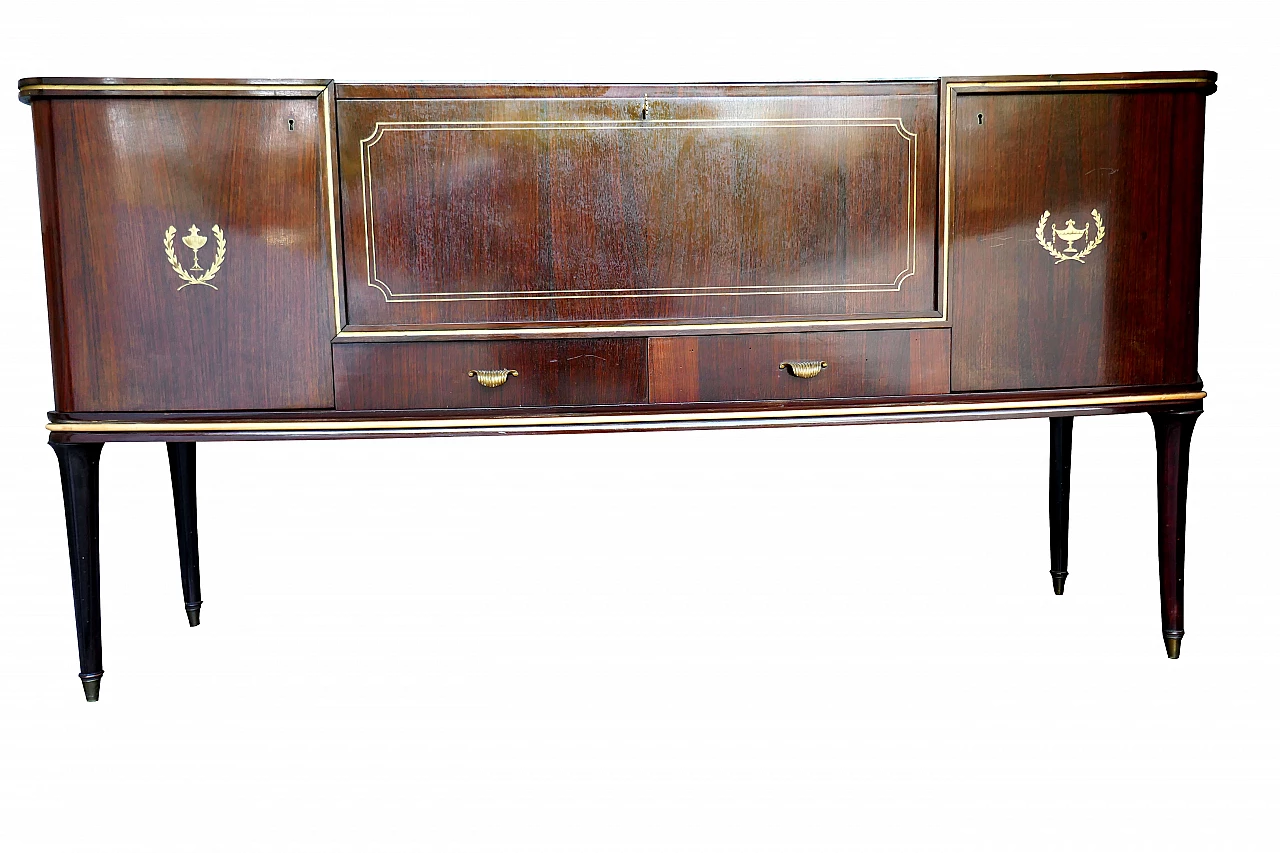 Bar cabinet attributed to Paolo Buffa exhibition La Permanente Cantù, 1940s 1