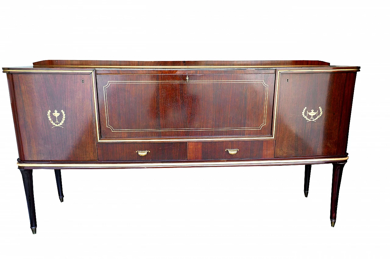 Bar cabinet attributed to Paolo Buffa exhibition La Permanente Cantù, 1940s 2