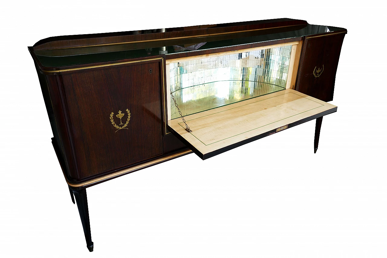 Bar cabinet attributed to Paolo Buffa exhibition La Permanente Cantù, 1940s 9