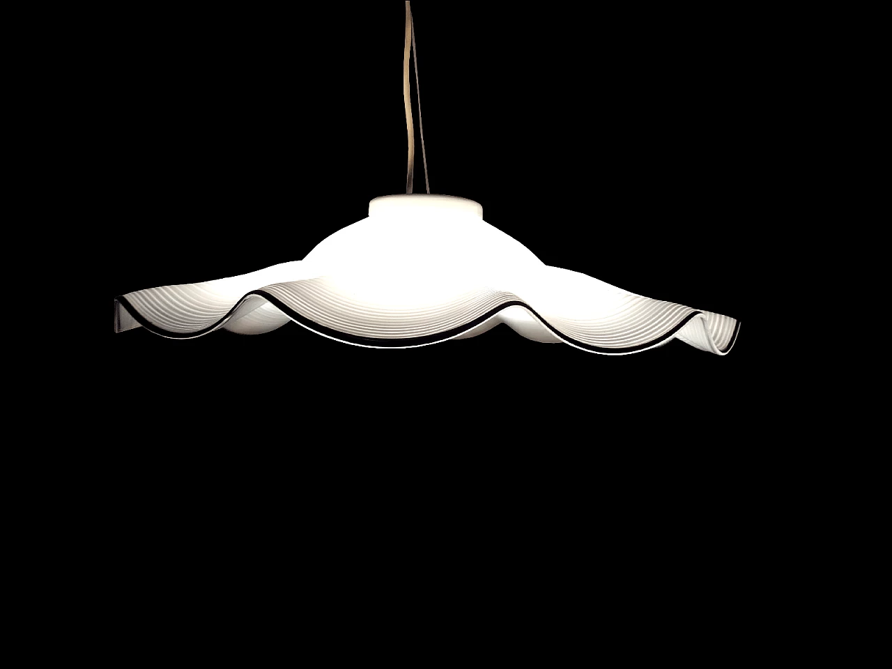 Lampada di Mario Ticcò o Ludovico Diaz de Santillana per VeArt, anni '70 1