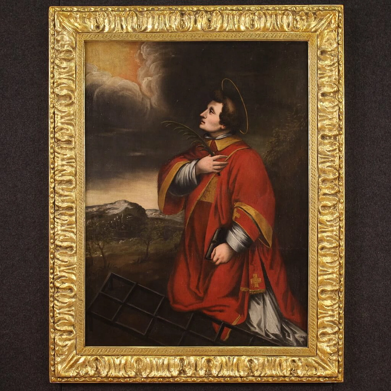 San Lorenzo martire, scuola italiana, olio su tela, '600 1