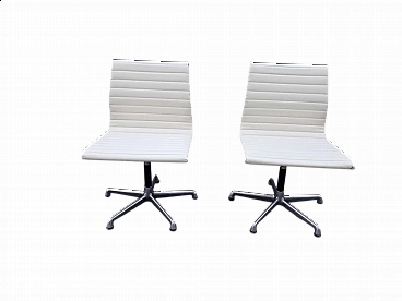 Pair of EA108 Herman Miller chairs by Charles and Ray Eames, 1980s