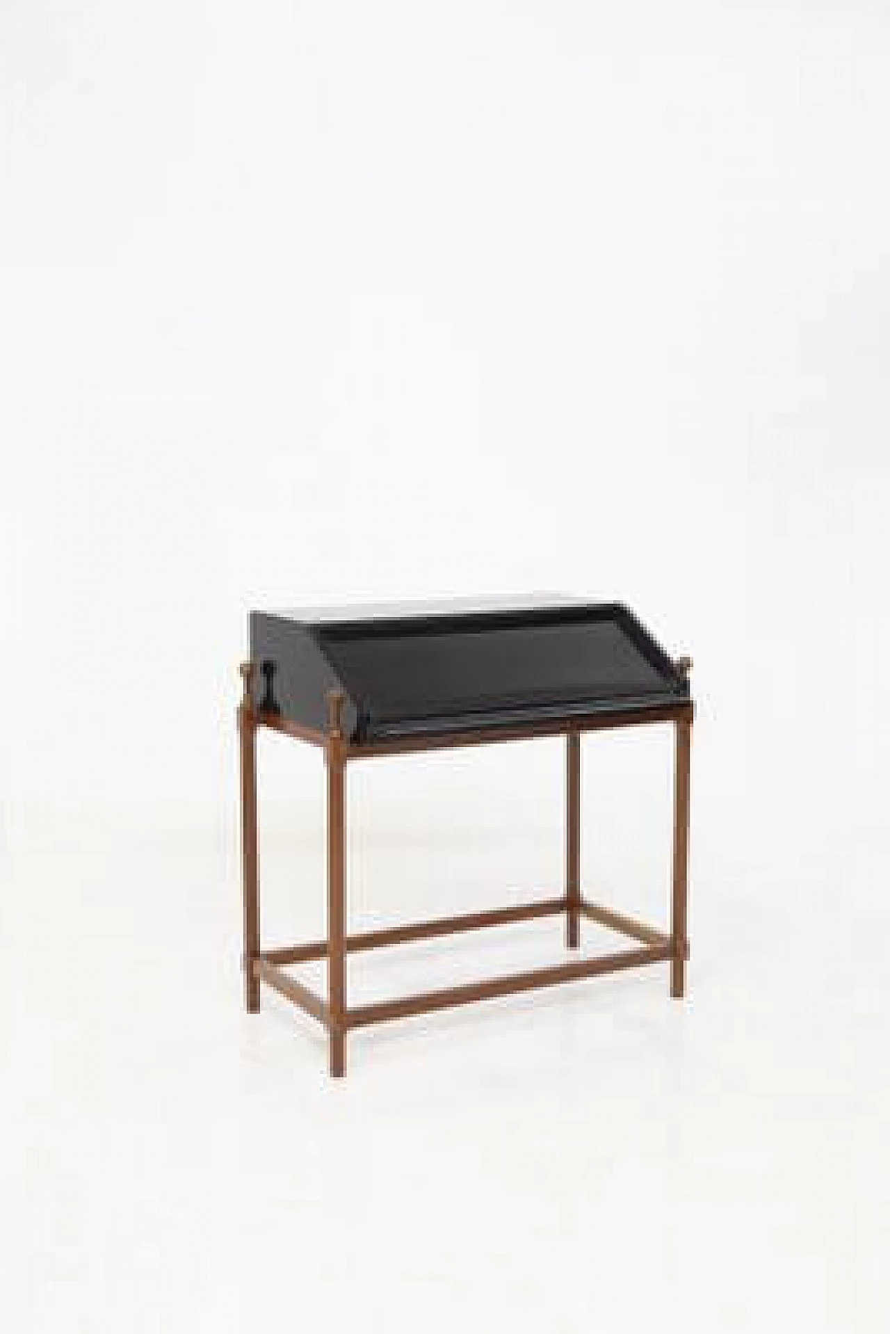 Scrivania in legno con rotelle di Fratelli Proserpio, anni '50 1