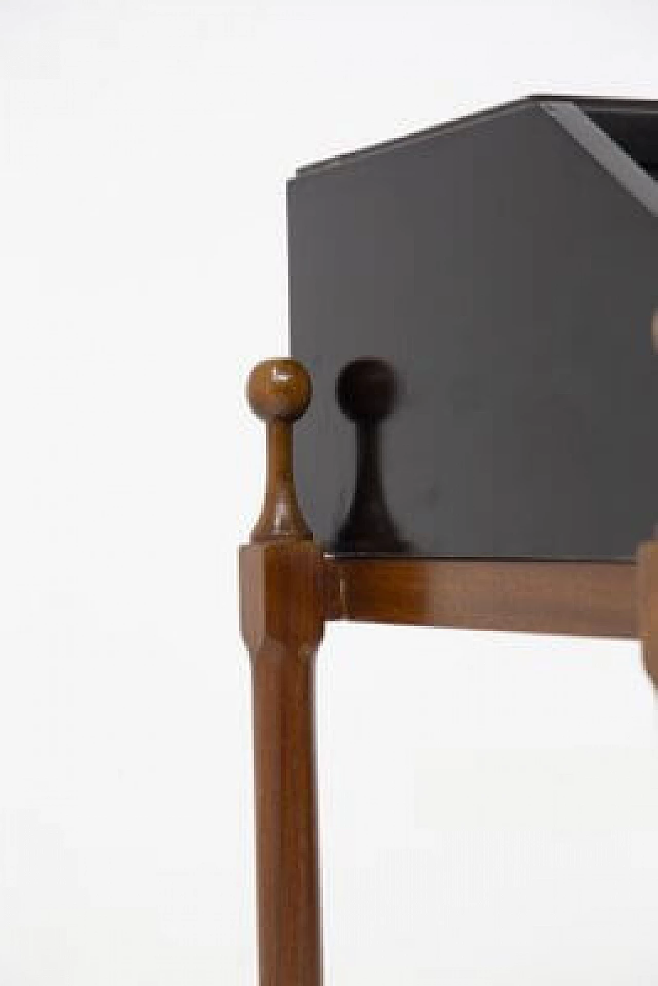 Scrivania in legno con rotelle di Fratelli Proserpio, anni '50 6