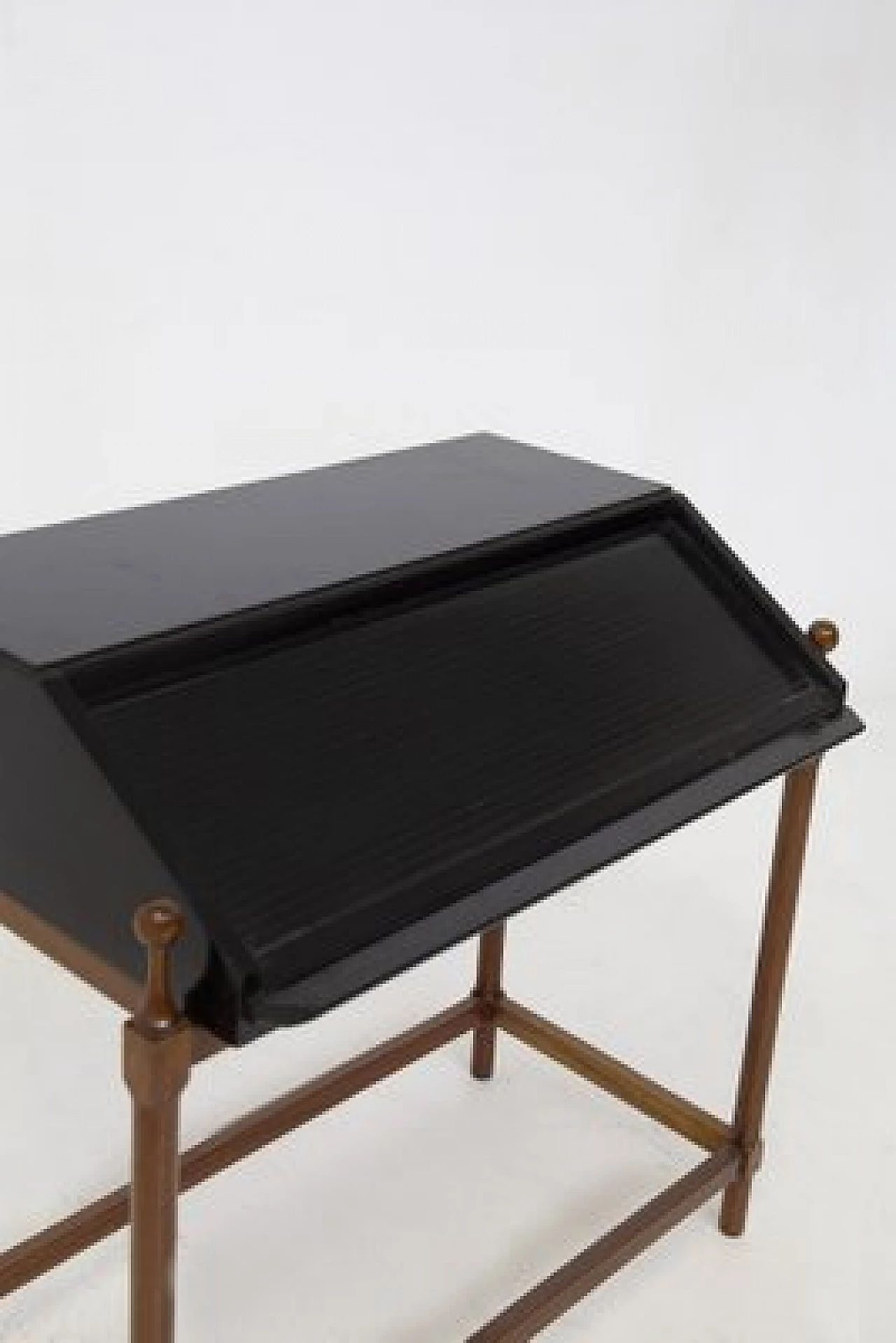 Scrivania in legno con rotelle di Fratelli Proserpio, anni '50 8