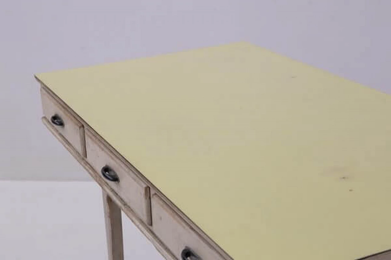 Scrivania in legno chiaro verniciato, '900 12