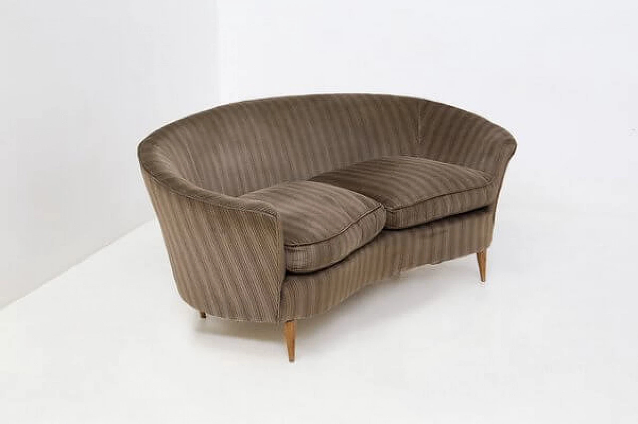 Fabric sofa attributed to Ico & Luisa Parisi, 1950s 10