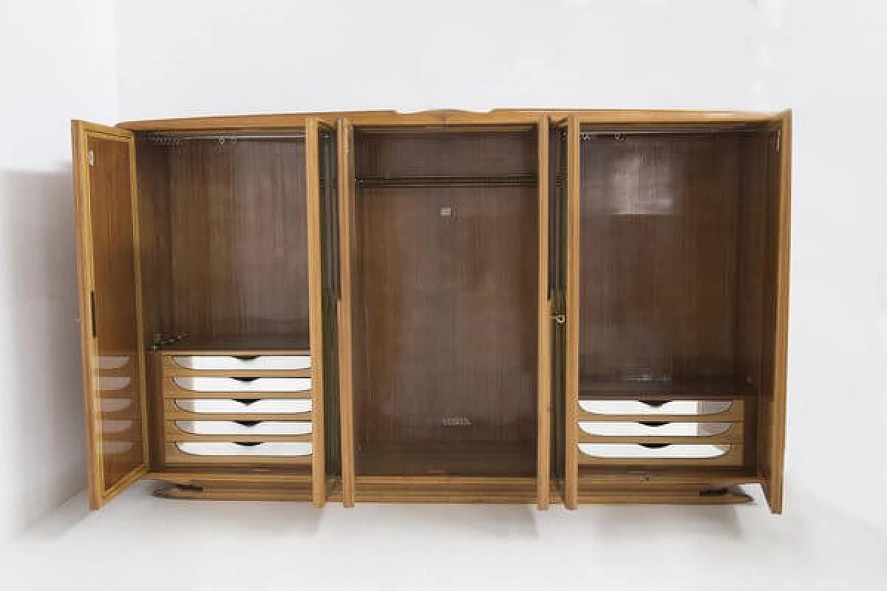 Wood and brass cabinet by Paolo Buffa, 1950s 19