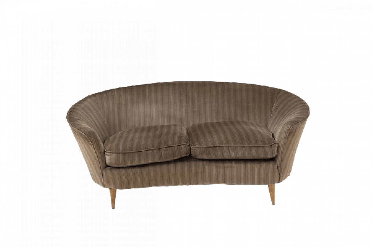 Fabric sofa attributed to Ico & Luisa Parisi, 1950s 12
