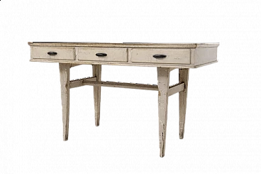 Scrivania in legno chiaro verniciato, '900