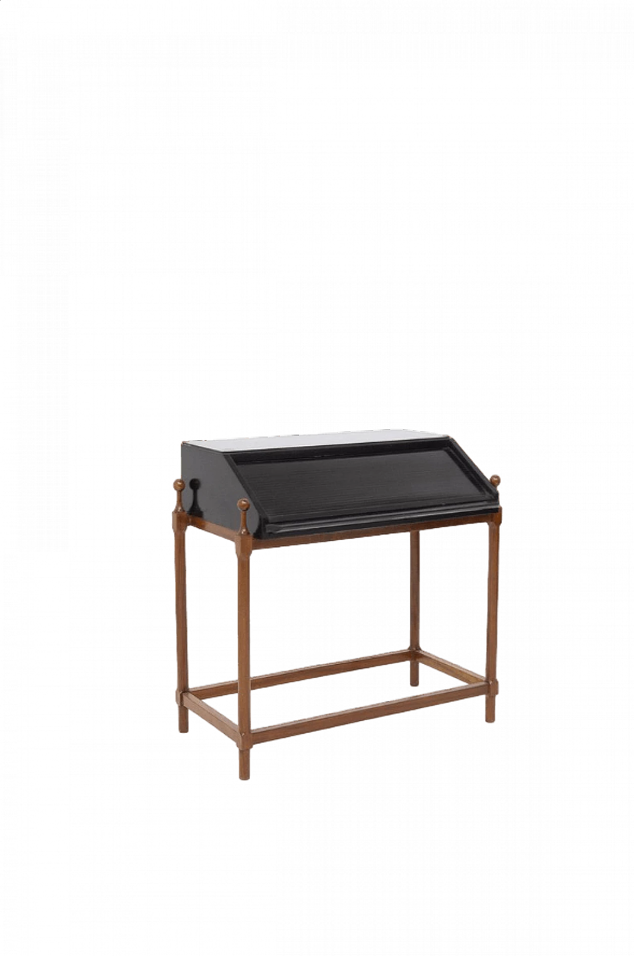 Scrivania in legno con rotelle di Fratelli Proserpio, anni '50 13