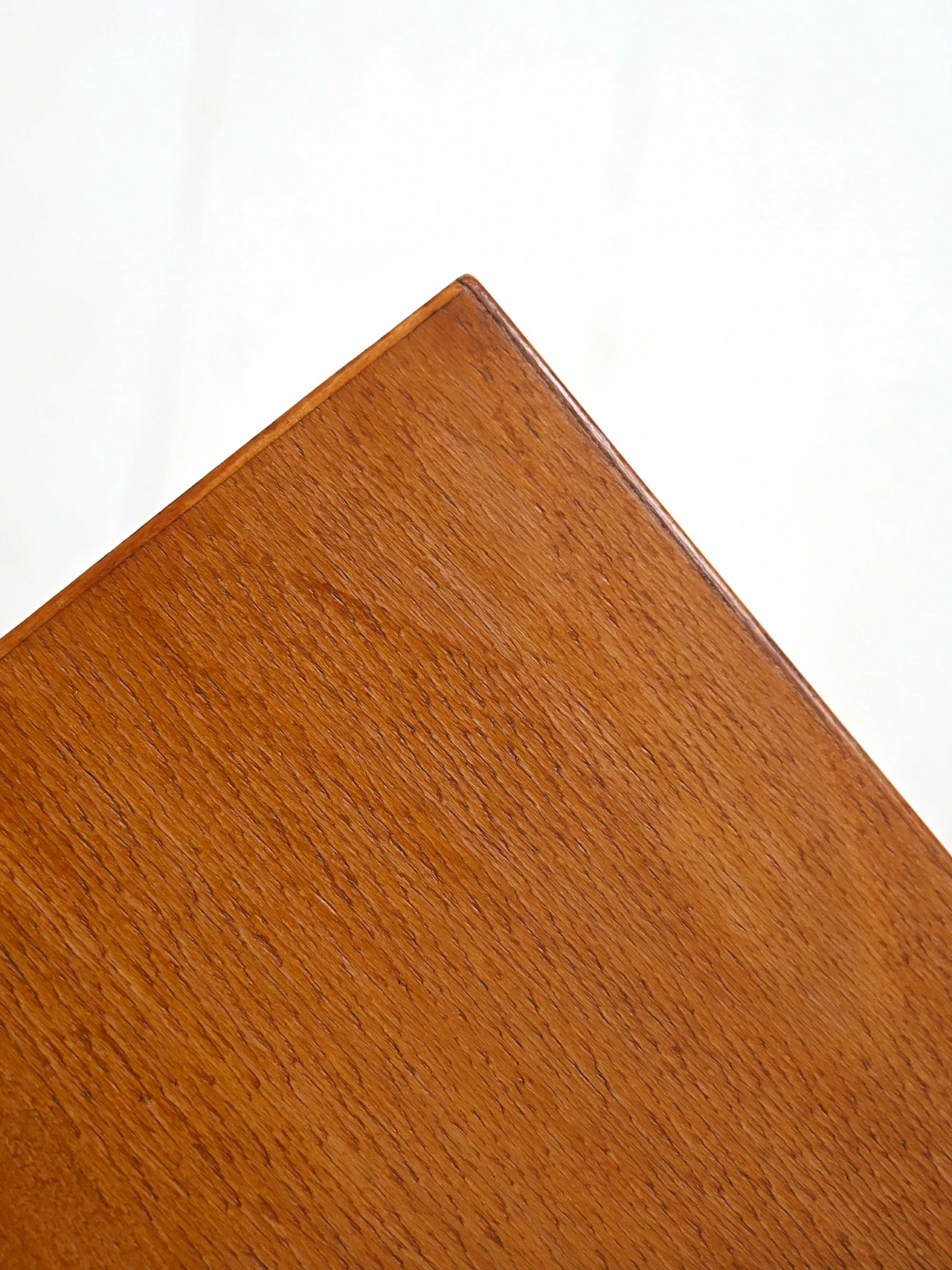 Scrivania scandinava in rovere con cassetti a lato, anni '60 5