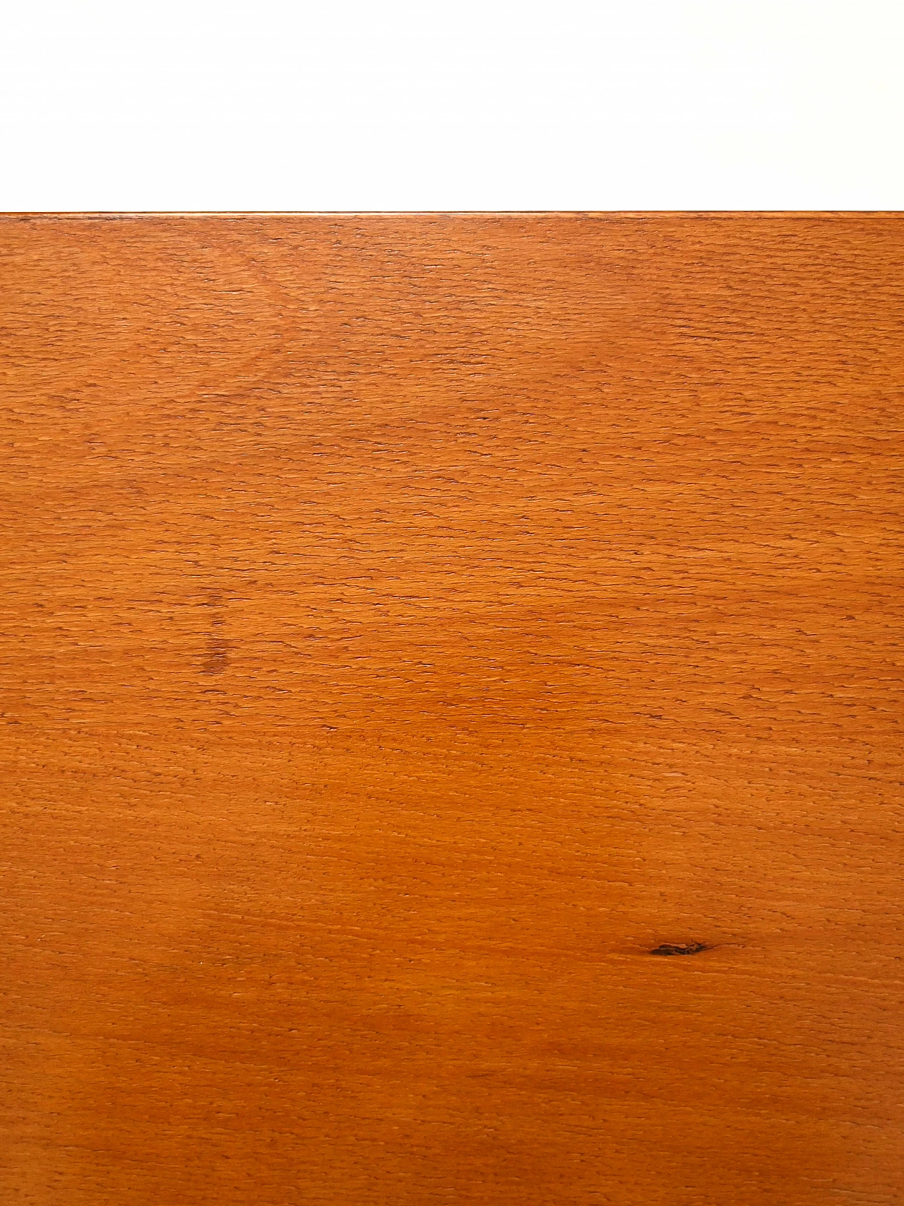 Scrivania scandinava in rovere con cassetti a lato, anni '60 6