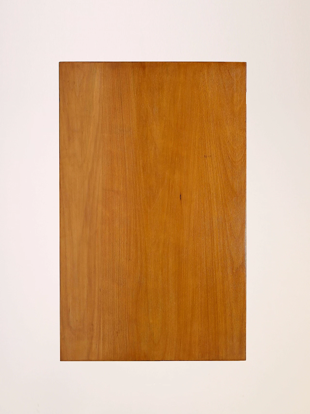 Scrivania scandinava in rovere con cassetti a lato, anni '60 10