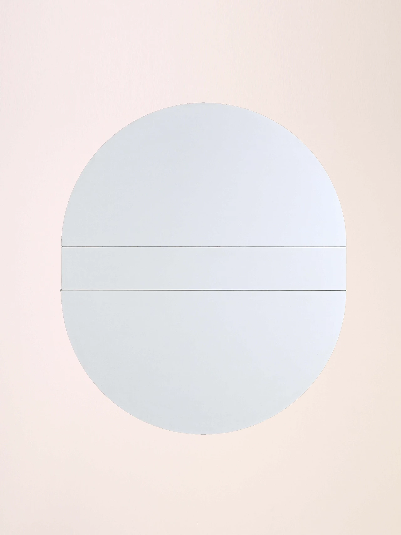 Oval table with side wings and white formica top, 1960s 12