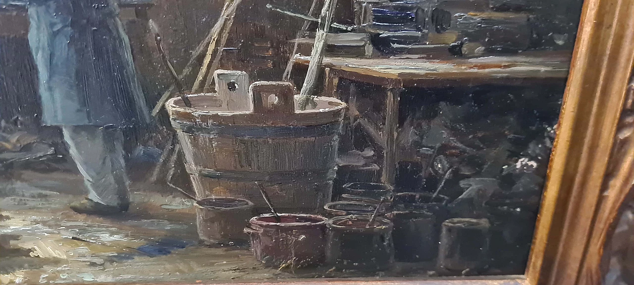 Giuseppe Gheduzzi, dipinto di bottega, olio su tavola, inizio '900 3