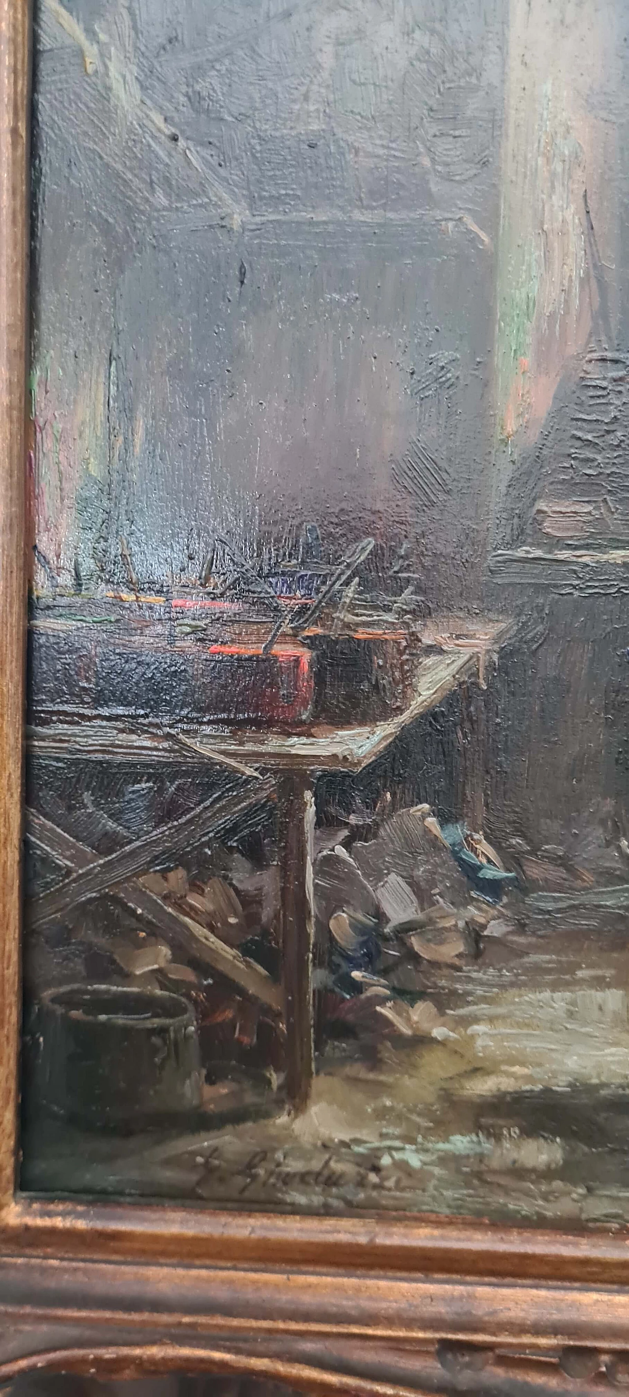 Giuseppe Gheduzzi, dipinto di bottega, olio su tavola, inizio '900 7