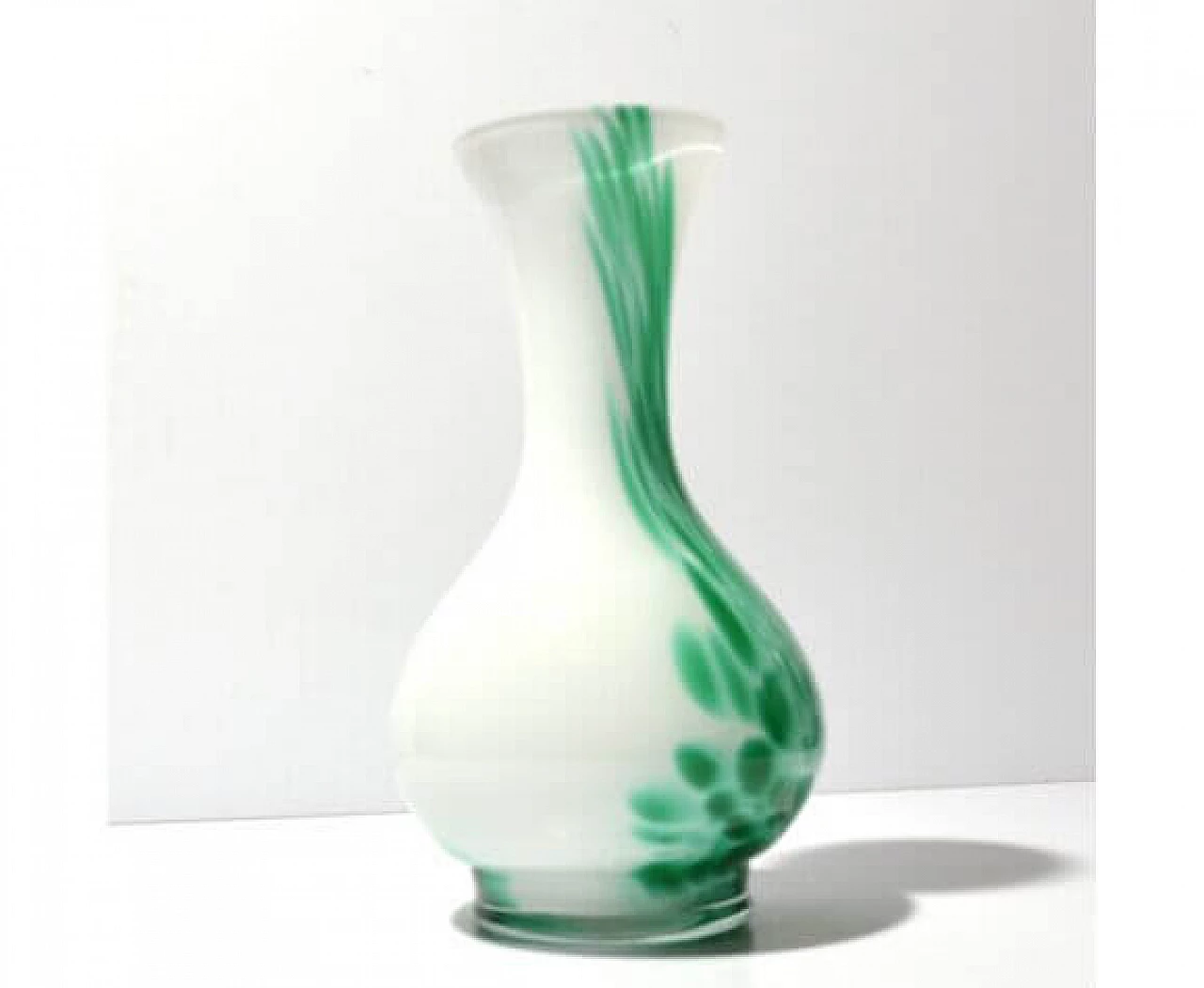 Vaso in vetro di Carlo Moretti per Empoli Opaline Firenze, anni '70 2