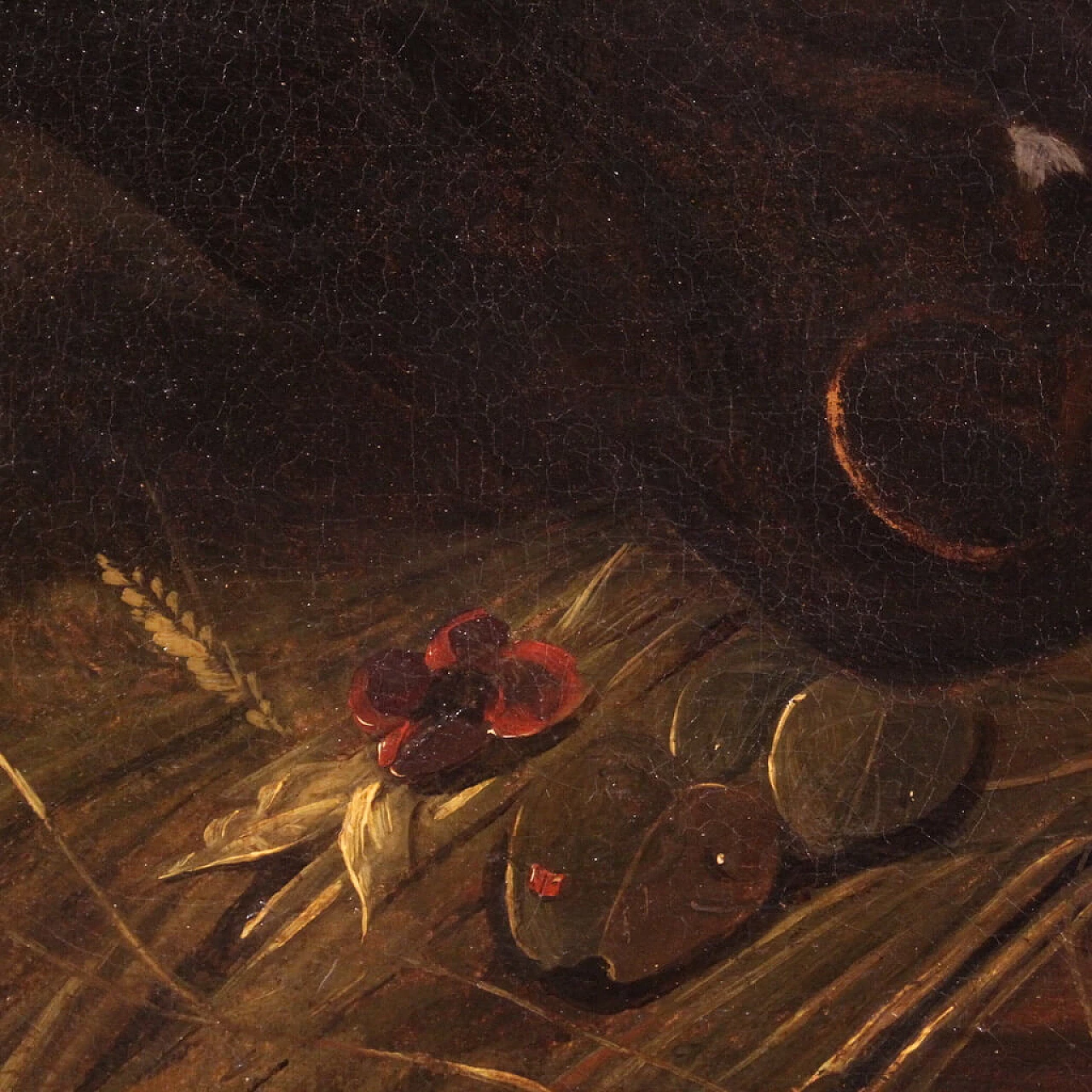 Dipinto con cavalli, scuola italiana, olio su tela, prima metà '800 7