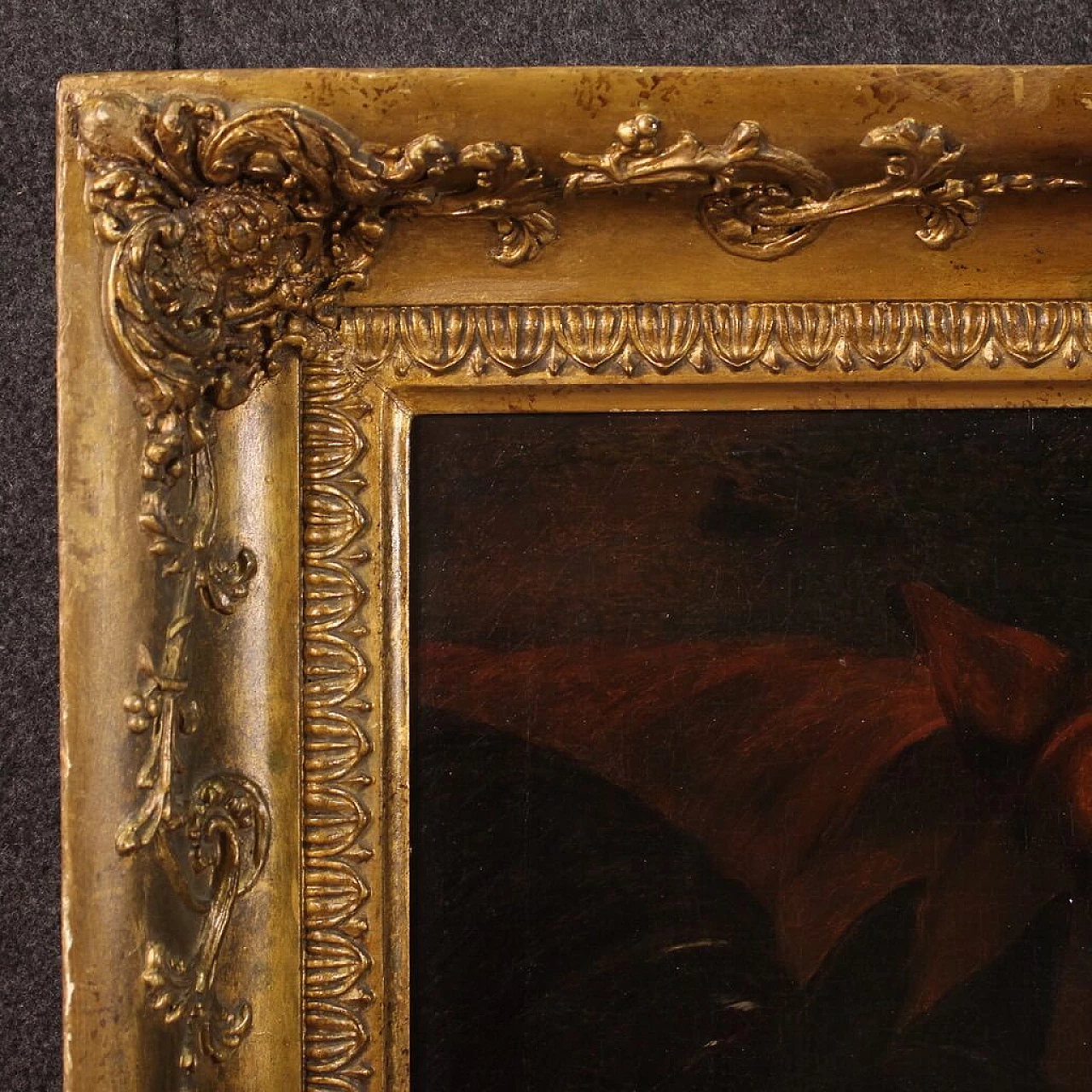 Dipinto con cavalli, scuola italiana, olio su tela, prima metà '800 10