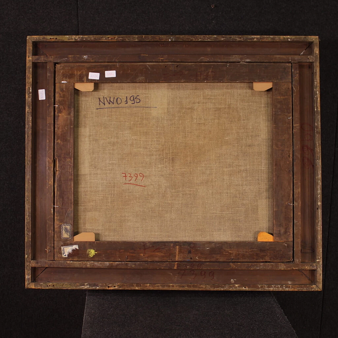 Dipinto con cavalli, scuola italiana, olio su tela, prima metà '800 11