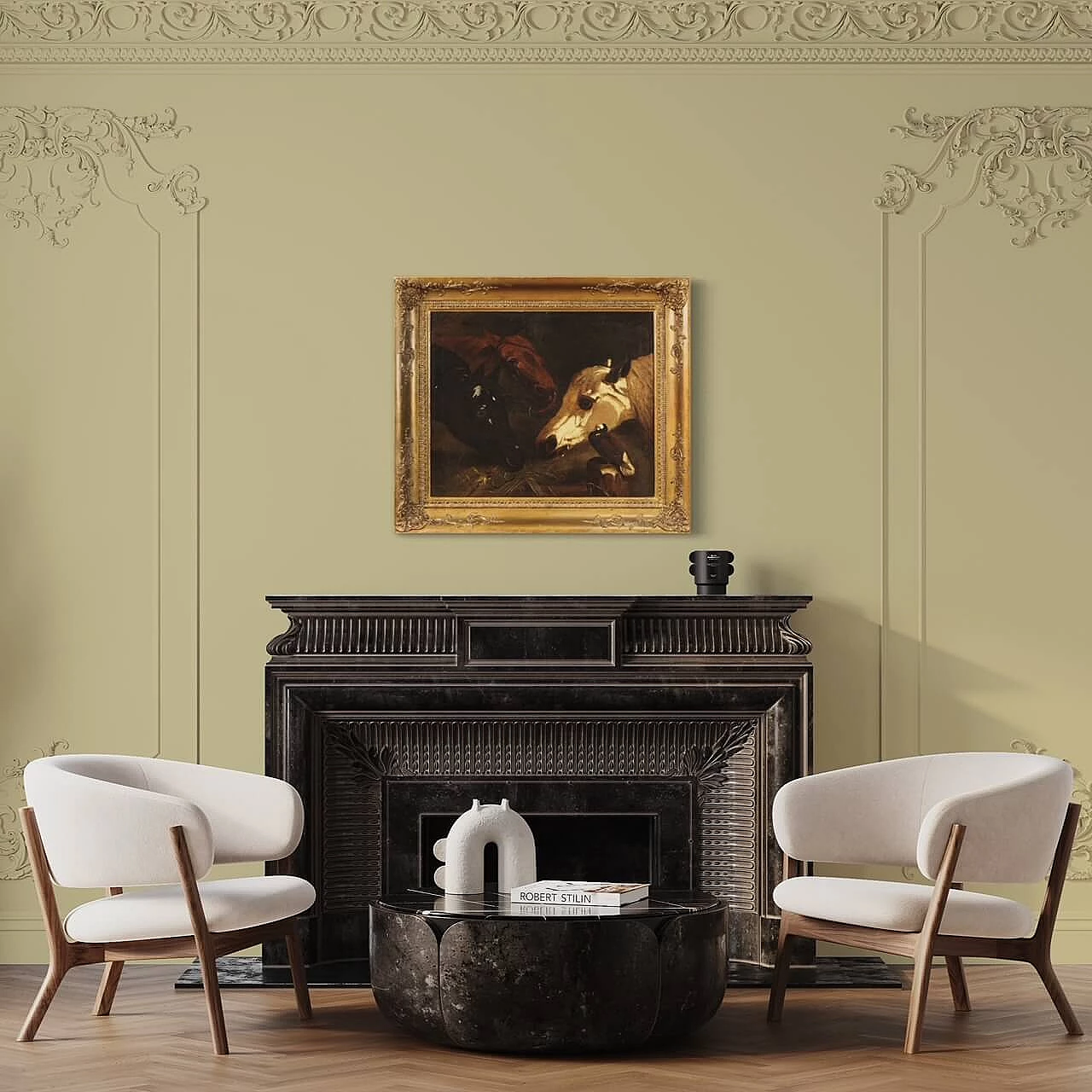 Dipinto con cavalli, scuola italiana, olio su tela, prima metà '800 14