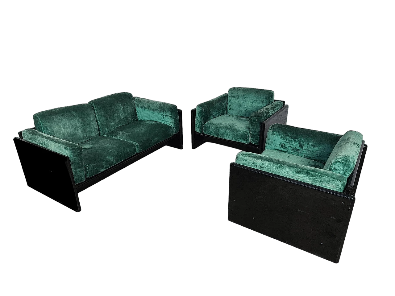 Sofa and pair of armchairs by Kazuhide Takahama for Simon International, 1970s 16
