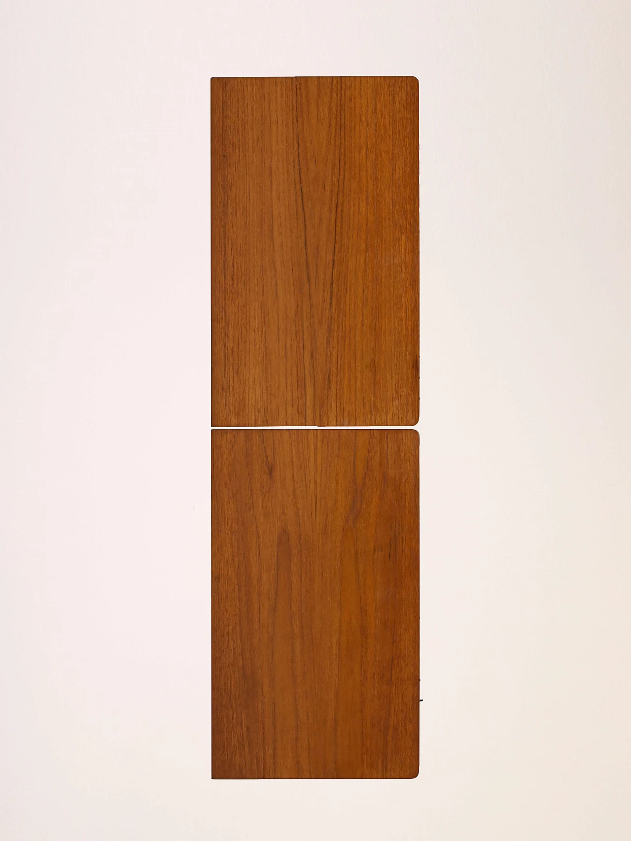 Pair of side tables in teak and black metal, 1960s 8